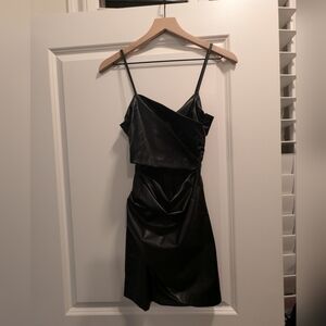 Black Pleather Dress